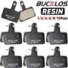 BUCKLOS Pastiglie freno a disco in resina per SHIMANO B01S Pastiglie freno idrauliche resistenti all'usura Pastiglie freno MTB per parti ciclistiche B03S B05S