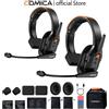 COMICA Seekcom S1 Sistema Intercom Wireless Full-Duplex 2.4GHz con Cancellazione del Rumore, Cuffie Intercom per Comunicazione di Gruppo per Filmmaker