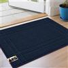 JSEI Tappeto Antisporco per Interni 50x 80 cm, Tappeto di Benvenuto Antiscivolo Lavabile in Lavatrice per Cani - per Ingresso, Porta d'Ingresso e Corridoio, Blu Navy