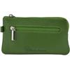 CM Conte Massimo Portachiavi Portamonete Unisex, Vera Pelle, 2 Tasche con Cerniera, Scatola Regalo