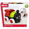 BRIO - 30411 Push & Go Train with Steam - Giocattolo per bambini dai 18 mesi in su