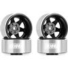 INJORA 1.9 Beadlock Cerchi Ruota Orlo Disassamento -8,9 mm Metallo Hub Piatti Profondi per 1/10 RC Crawler Auto TRX4 Axial SCX10 90046 UTB18 ，Nero