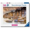 Ravensburger Puzzle 500 Pezzi Tramonto a Copenaghen - Puzzle Adulti +14 anni, 49 x 36 cm, Puzzle per Adulti, Collezione 500 Pezzi, Idee Regalo