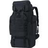 Nayubo 80L Trekking Zaino da viaggio di campeggio zainetto impermeabile grande zaino Arrampicata Trekking Sacchetto di sport esterno Molle Zaino per le donne degli uomini (nero)