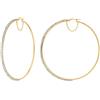DelPia, Orecchini da Donna in Oro Giallo 18kt e Argento con Cristalli (Yellow, 60mm)
