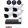 Dahua Kit videosorveglianza TIOC IP 5MP - 4 Telecamere bullet TIOC 5MP + NVR IP PoE 8 canali 8MP + HDD 2TB