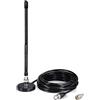 Bingfu Antenna CB Veicolare 27 MHz Frusta Morbida Base Magnetica Connettore BNC e PL259 Compatibile con Cobra Midland Uniden Maxon President Camion Camper Auto Radio Scanner Radio Mobile