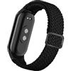 SeNool Cinturino Nylon Intrecciato Compatibile con Xiaomi Smart Band 10/9 / 8, Sportivi Traspiranti Unisex Elastico Intrecciato Cinturino con Fibbia per Xiaomi Mi Band 10/9 / 8 - Nero
