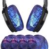 Geekria 2 paia di copriorecchie in tessuto flessibile/protezioni sanitarie estensibili e lavabili. Per cuscinetti auricolari per cuffie over-ear da 3-4 pollici, per cuffie QC35, QC25, WH-1000XM4