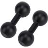 Goktvai 2pz Supporto per Barra Estensione Doppia Sfera, Adattatore di Estensione con Attacco a Doppia Sfera da 17mm a 17mm Lunghezza 45 mm per Action Camera GPS Cellulare (Nero)