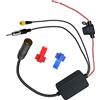 Vecys FM/AM DAB DAB+ Auto Antenna Amplificatore di Segnale da Maschio DIN a Femmina DIN a Adattatore Maschio SMA 12V Amplificatore di Segnale Auto Radio per l'autoradio Digitale Stereo Audio