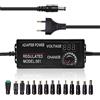PNGOS Alimentatore Universale 3V-24V 3A Adattatore Di Alimentazione Regolabile AC/DC Caricabatterie Universale Con Indicatore Di Tensione LED Adatto Per Elettrodomestici 3V-24V LED DC Motore DVD