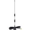 Bingfu Antenna VHF UHF Bibanda 144MHz 430MHz SMA Maschio Base Magnetica Compatibile con Walkie Talkie Radio Bidirezionale Radio a Due Vie Portatili Baofeng UV-3R VERTAX VX-3R VX-5R VX-6R VX-7R