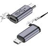 Seminer Adattatore da USB C a Micro USB (2 Pack), Adattatore da Femmina Type-C a Maschio USB Supporto per la Sincronizzazione dei Dati Compatibile con Samsung Galaxy S8 e Dispositivi USB