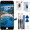 EFaith per iPhone 8 Plus Display LCD 5.5 Touch Screen Digitizer Parti di Ricambio con Strumenti di Riparazione+ Pellicola Protettiva,Modelli compatibili A1863, A1905, A1906 (Nero.)