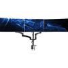 VIVO STAND-V300G - Supporto da scrivania per 3 schermi fino a 32, completamente regolabile, resistente, con morsetto a C, colore: nero