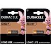 Duracell 2X Duracell MN27 27A A27 8LR732 (2 Blister Da 1 Batteria) 2 pile