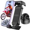 SERIONR Porta Cellulare Moto, Supporto Telefono Bici con Protezione in Silicone, 360°Rotazione, Universale Manubrio Supporto Telefono Moto con Blocco di Sicurezza per iPhone, Samsung 4,7-7 Smartphone