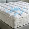 Italian Bed Linen TOPPER ICE - Rinfrescante Matrimoniale 160x195 cm - Refrigerante con Elastici negli Angoli - Double Face, Soffietto 3 cm, Lavabile in Lavatrice a 40 Gradi