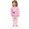 Gary Pigiama invernale Neonata interlock serafino bambina Gary S10001, LATTE/BLU