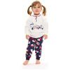 Gary Pigiama invernale Neonata serafino bambina felpa Gary S10022, LATTE