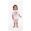Gary Pigiama Gary neonata bambina manica corta puro cotone jersey R15024, CIELO