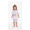 Gary Pigiama Gary neonata bambina manica corta puro cotone jersey R15021, VIOLETTA