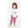 Gary Pigiama invernale Neonata serafino bambina felpa Gary Q10024, LATTE