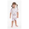 Gary Pigiama Gary neonata bambina manica corta puro cotone jersey P15024, VIOLETTA