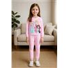 Disney Pigiama cotone felpato Principesse Disney neonata bambina DY32A8270, ROSA CHIARO