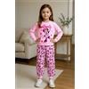 Disney Pigiama cotone felpato Minnie Disney neonata bambina DY32K2057, ROSA CHIARO