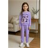Disney Pigiama cotone felpato Minnie Disney neonata bambina DY32P3446, LILLA