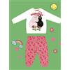 Disney Pigiama cotone estivo Barbapapa Disney neonata bambina BP32B2398, BIANCO/ROSA