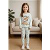 Disney Pigiama cotone felpato Bambi Disney neonata bambina DY32A6385, GRIGIO