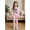 Disney Pigiama caldo cotone Minnie Disney interlock neonata bambina DY32A1433, ROSA
