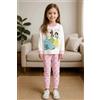 Disney Pigiama caldo cotone Principesse Disney interlock neonata bambina DY32A1438, PANNA/ROSA