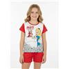 Sabor Pigiama cotone estivo Alice In Wonderland Disney neonata bambina DY34P4286, CORALLO