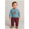 Noidinotte Pigiama neonata/o interlock bambina bambino Noidinotte FT733, VERDE POLVERE
