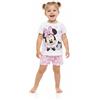 Sabor Pigiama cotone estivo Minnie Mouse Disney neonata bambina DY34K4284, ROSA CHIARO