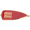 Miu Miu Accessorio clip spilla capelli Miu Miu 5IF1472F6TF0011 placcato oro rosso NUO...