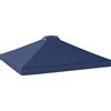 Outsunny Copertura di ricambio per gazebo UV50+ impermeabile con 8 fori di scarico 3 x 3 m, Blu | Aosom Italy