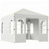Outsunny Gazebo Pieghevole 300x300 cm Pop-up con UPF50+ 4 Lati Rimovibili Altezza Regolabile e Borsa di Trasporto Bianco | Aosom Italy