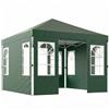Outsunny Gazebo Pieghevole 3x3 m Pop-up con UPF50+ 4 Laterali Rimovibili Altezza Regolabile e Borsa per Trasporto Verde | Aosom Italy
