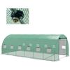 Outsunny Serra a Tunnel 6x3x2 m con Sistema di Irrigazione Integrato 12 Finestre con Rete e 1 Porta Avvolgibile Verde | Aosom Italy
