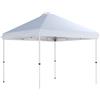 Outsunny Gazebo da giardino esterno 3x3 m, gazebo pieghevole pop-up, ruote, protezione solare UPF50+, altezza regolabile, bianco | Aosom Italy