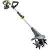 Outsunny Motozappa senza fili, rotofresatrice elettrica 18 V con 2 batterie 4000 mAh, caricabatterie, larghezza di lavoro 20 cm Grigio | Aosom Italy