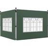 Outsunny Pareti Laterali per Gazebo 3 x 3 / 3 x 4 m 2 Pannelli in Tessuto Oxford 295x195 cm con Finestra per Feste Verde | Aosom Italy