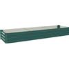 Outsunny Fioriera Esterna Grande Rettangolare in Acciaio Galvanizzato Orto Urbano con Base Aperta 240x60x30 cm Verde | Aosom Italy