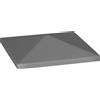 Outsunny Telo di ricambio per gazebo telo per gazebo fori di drenaggio protezione solare UPF30+ 3 x 3 m grigio scuro | Aosom Italy