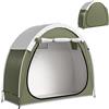 Outsunny Tenda per 2 biciclette Tettoia per bici con ventilazione UPF50+ Impermeabile 210D Oxford 200 x 80 x 170 cm | Aosom Italy